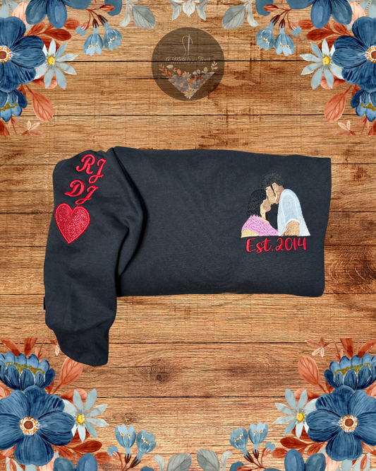 Upper Chest Photo Sweatshirt
